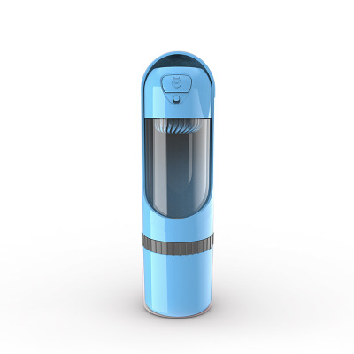 Bouteille d'eau portable 2 en 1 pour animaux avec récipient de nourriture et distributeur d'eau