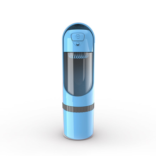 Travel Pet Water Bottle with Food Cap